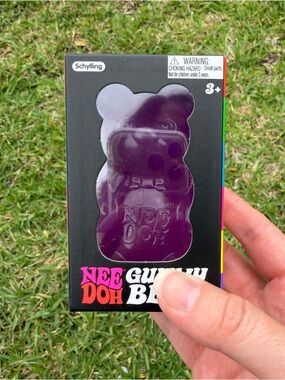 NeeDoh Purple Gummy Bear Squeeze Toy by